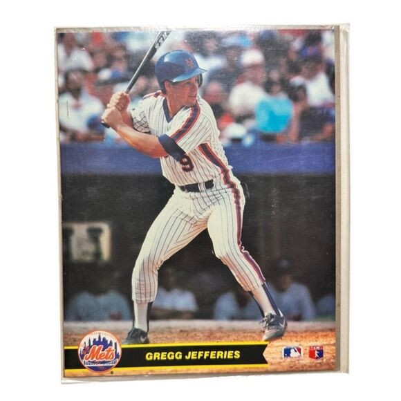1990 Major League Baseball Gregg Jefferies MLB Action Photos Series 1 - SEALED - Picture 1 of 2